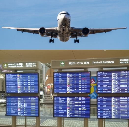 東京 羽田空港発 鹿児島空港着 飛行機の時刻表 リバティウイング 国際線 国内線 飛行機の電話予約